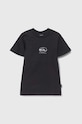 Detské bavlnené tričko Quiksilver CHROME LOGO bavlna čierna AQBZT04375