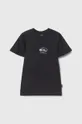 črna Otroška bombažna kratka majica Quiksilver CHROME LOGO Fantovski