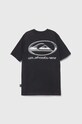 Детская хлопковая футболка Quiksilver CHROME LOGO AQBZT04375 чёрный SS24