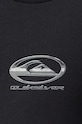 Chlapec Detské bavlnené tričko Quiksilver CHROME LOGO AQBZT04375 čierna