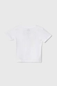 Quiksilver t-shirt in cotone per bambini BARKINGTIGERBOY bianco