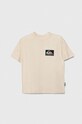 Quiksilver tricou de bumbac pentru copii BACKFLASHSSYTH EQBZT04706 bej SS24