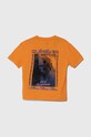 Детская хлопковая футболка Quiksilver BACKFLASHSSYTH EQBZT04706 оранжевый SS24