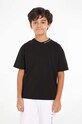 Calvin Klein Jeans t-shirt dziecięcy z elastanem czarny IB0IB02032.PPYH