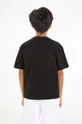 crna Dječja majica kratkih rukava Calvin Klein Jeans