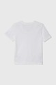 Παιδικό βαμβακερό μπλουζάκι Calvin Klein Jeans IB0IB02033.128.176.PPYH λευκό SS24