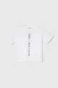 bela Otroška bombažna kratka majica Calvin Klein Jeans Fantovski