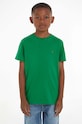 Tommy Hilfiger t-shirt bawełniany dziecięcy nadruk zielony KB0KB06879.74.122.PPYH