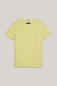 Дитяча бавовняна футболка Tommy Hilfiger KB0KB06879.128.176.PPYH жовтий SS24