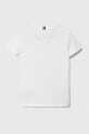 Детска памучна тениска Tommy Hilfiger KB0KB08817.74.122.PPYH бял SS24