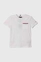 Дитяча бавовняна футболка Tommy Hilfiger бавовна білий KB0KB08817.128.176.PPYH