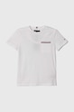 Παιδικό βαμβακερό μπλουζάκι Tommy Hilfiger βαμβάκι λευκό KB0KB08817.128.176.PPYH