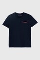 Tommy Hilfiger t-shirt bawełniany dziecięcy bawełna granatowy KB0KB08817.128.176.PPYH