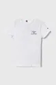 biela Detské bavlnené tričko Tommy Hilfiger Chlapčenský