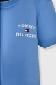 Tommy Hilfiger t-shirt bawełniany dziecięcy niebieski