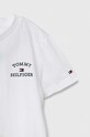 Chłopiec Tommy Hilfiger t-shirt bawełniany dziecięcy KB0KB08807.128.176.PPYH biały