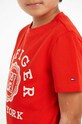 Tommy Hilfiger t-shirt bawełniany dziecięcy KB0KB08809.98.122.PPYH czerwony