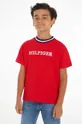 czerwony Tommy Hilfiger t-shirt dziecięcy Chłopięcy