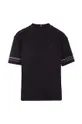 Otroška bombažna kratka majica Tommy Hilfiger črna