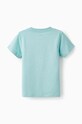 Παιδικό βαμβακερό μπλουζάκι zippy 3105923801 τιρκουάζ SS24