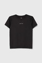 Abercrombie & Fitch t-shirt dziecięcy z elastanem czarny KI223.4076