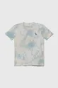 beżowy Abercrombie & Fitch t-shirt bawełniany dziecięcy Chłopięcy
