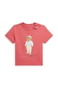 Polo Ralph Lauren tricou din bumbac pentru bebelusi print rosu 320853828032