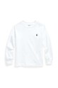 Polo Ralph Lauren longsleeve din bumbac pentru copii uni alb 322843804004