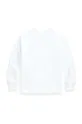 Detská bavlnená košeľa s dlhým rukávom Polo Ralph Lauren biela