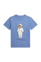 Polo Ralph Lauren t-shirt bawełniany dziecięcy nadruk niebieski 322853828036