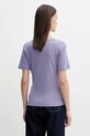 Oblečenie Bavlnené tričko Tommy Hilfiger WW0WW40584 fialová