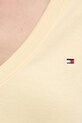 Tommy Hilfiger pamut póló sárga WW0WW40584