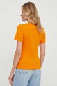 Βαμβακερό μπλουζάκι Tommy Hilfiger WW0WW40584 πορτοκαλί AA00