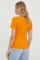 Bombažna kratka majica Tommy Hilfiger oranžna