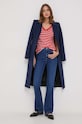Bavlněné tričko Tommy Hilfiger WW0WW40584 červená AA00