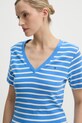 Бавовняна футболка Tommy Hilfiger фіолетовий WW0WW40584
