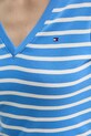 Бавовняна футболка Tommy Hilfiger WW0WW40584 фіолетовий