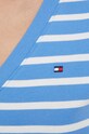 Bavlnené tričko Tommy Hilfiger modrá WW0WW40584