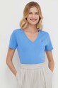 Одежда Хлопковая футболка Tommy Hilfiger WW0WW40584 голубой