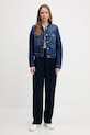 Βαμβακερό μπλουζάκι Tommy Hilfiger WW0WW40584 καφέ AA00