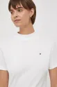 bela Bombažna kratka majica Tommy Hilfiger