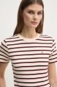 Tommy Hilfiger tricou din bumbac bej WW0WW40587