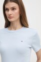 Tommy Hilfiger t-shirt bawełniany niebieski WW0WW40587