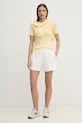 Tommy Hilfiger t-shirt in cotone WW0WW40587 giallo AW25