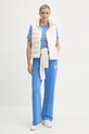 Tommy Hilfiger tricou din bumbac WW0WW40587 albastru SS25