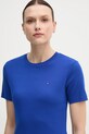 Tommy Hilfiger t-shirt bawełniany niebieski WW0WW40587