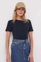 Бавовняна футболка Tommy Hilfiger темно-синій WW0WW40587