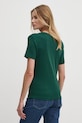 Одяг Бавовняна футболка Tommy Hilfiger WW0WW40587 зелений