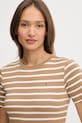 Oblačila Bombažna kratka majica Tommy Hilfiger WW0WW40587 rjava