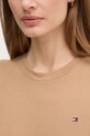 Tommy Hilfiger tricou din bumbac WW0WW40587 maro